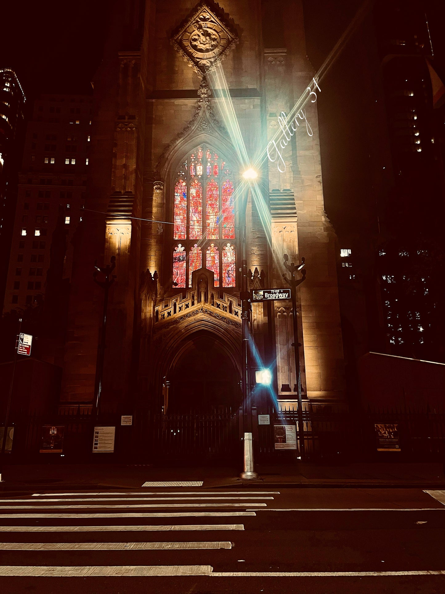 Faith on Broadway Wall Print